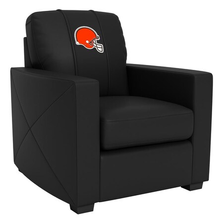 Dreamseat Silver Club Chair with Cleveland Browns Helmet Logo XZ7759002CHCDBK-PSNFL20037
